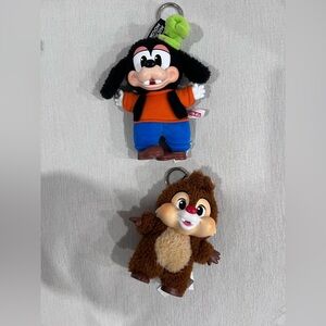 Pop Mart Disney Goofy and Dale Plush Keychains